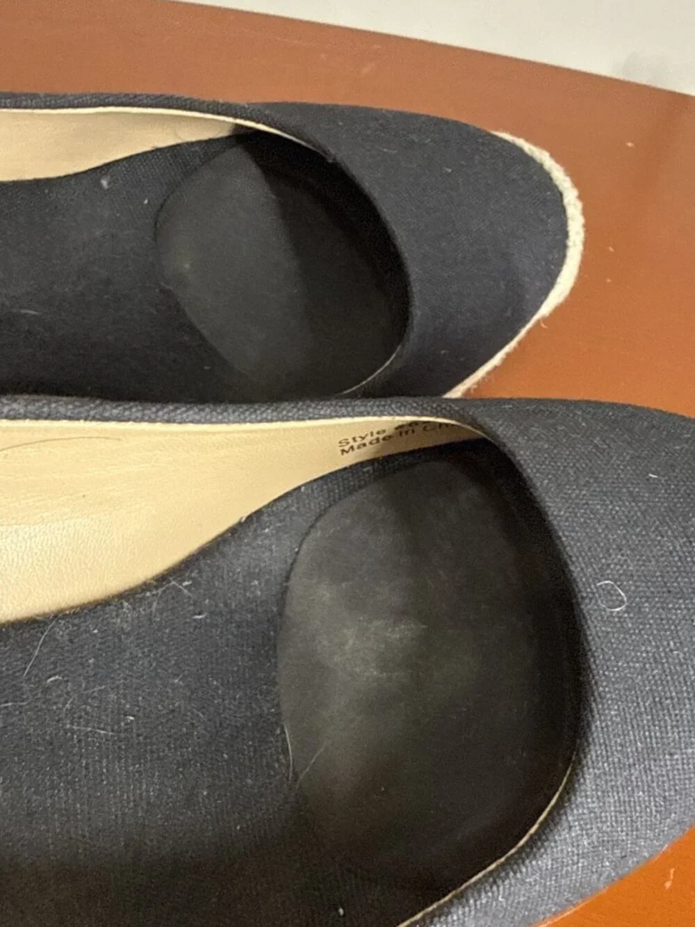 J. Crew Black Seville Espadrille Canvas Jute 3.5